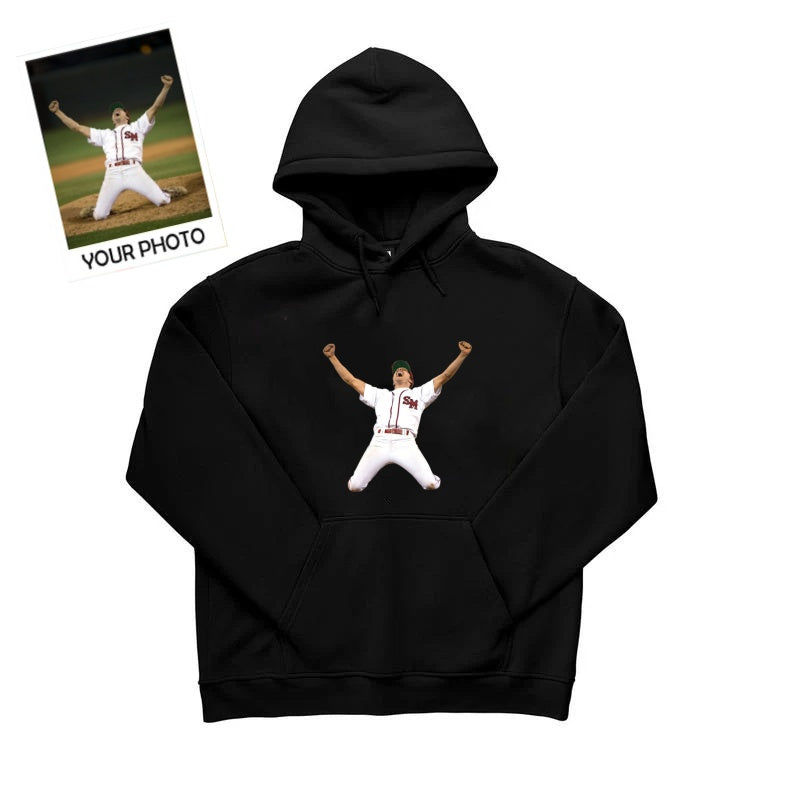 Custom Print Baseball Picture Sweatshirt