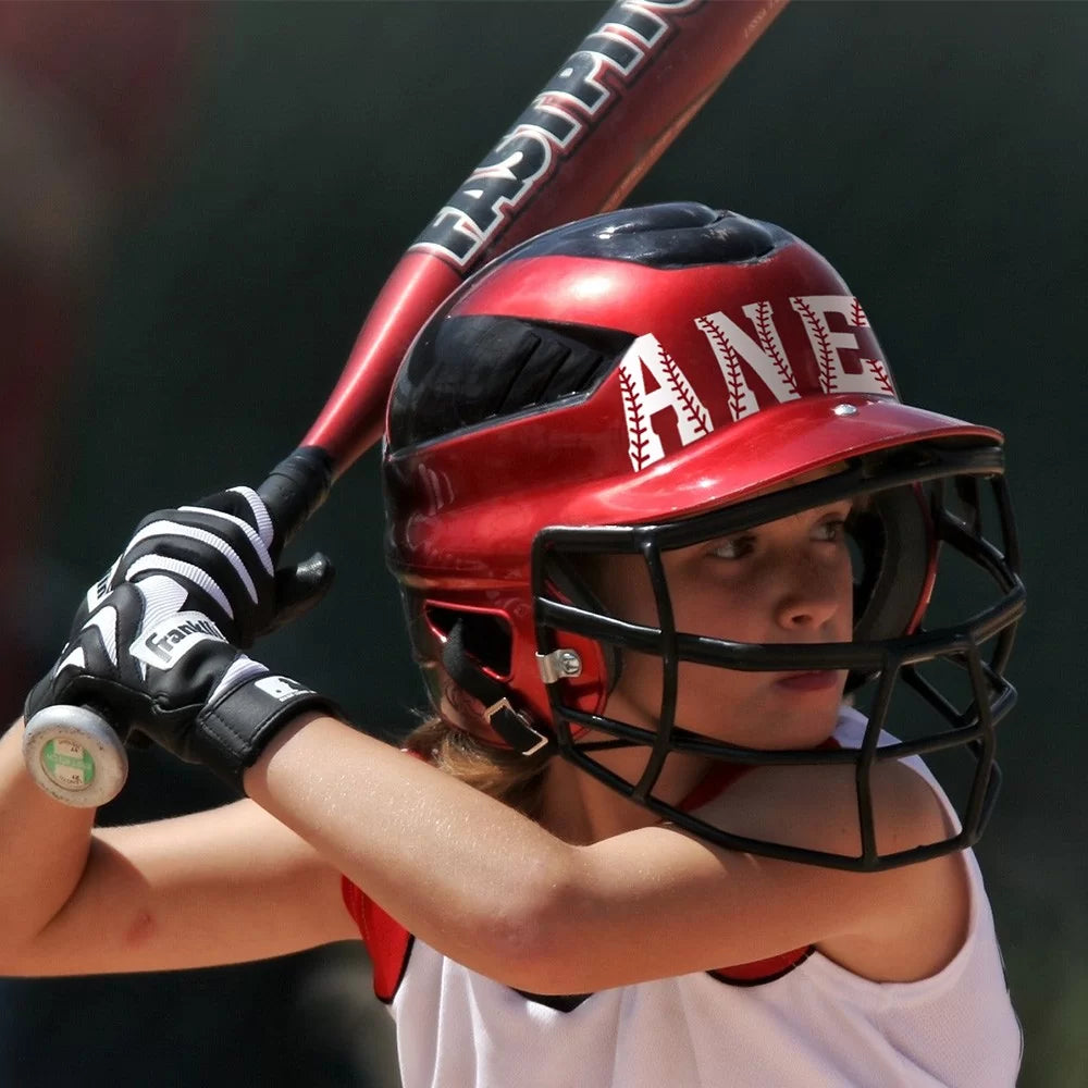 Personalized Softball Baseball Helmet Decal