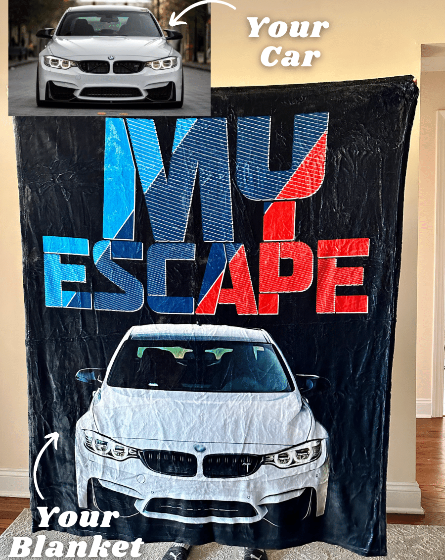 My Escape Custom Car Fleece Blanket