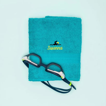 Personalized Embroidered Swimming Towel | Fitness Gift