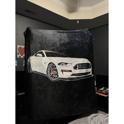 Full Color Custom Car Fleece Blanket