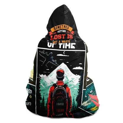 Travel Adventures Hooded Blanket