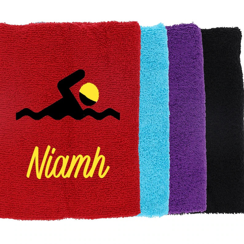 Personalized Embroidered Swimming Towel | Fitness Gift