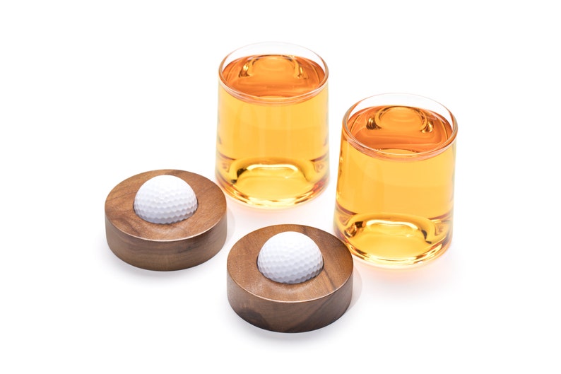 Golf Ball Coaster Glasses