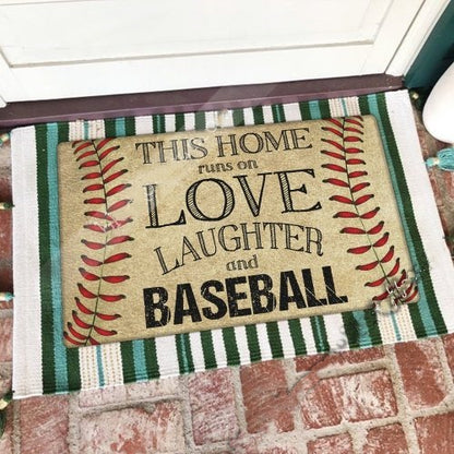 Custom Baseball House Doormat