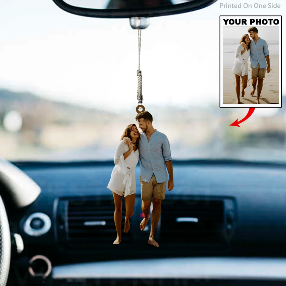 Personalized Car Hanging Ornament - Gift For Couple