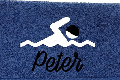 Personalized Embroidered Swimming Towel | Fitness Gift