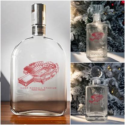 Camp Randall Stadium - Wisconsin Badgers Whiskey Bottles