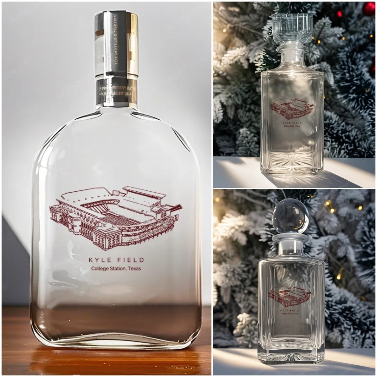 Kyle Field - Texas A&M Aggies Whiskey Bottles