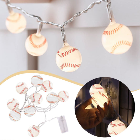 3/5/10M Baseball Basketball Light String Battery Powered 20 LEDs Indoor Decoration