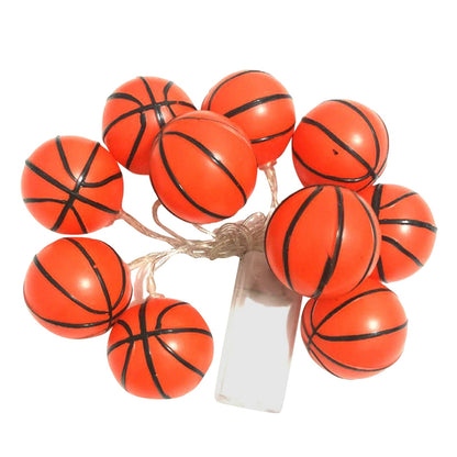 3/5/10M Baseball Basketball Light String Battery Powered 20 LEDs Indoor Decoration