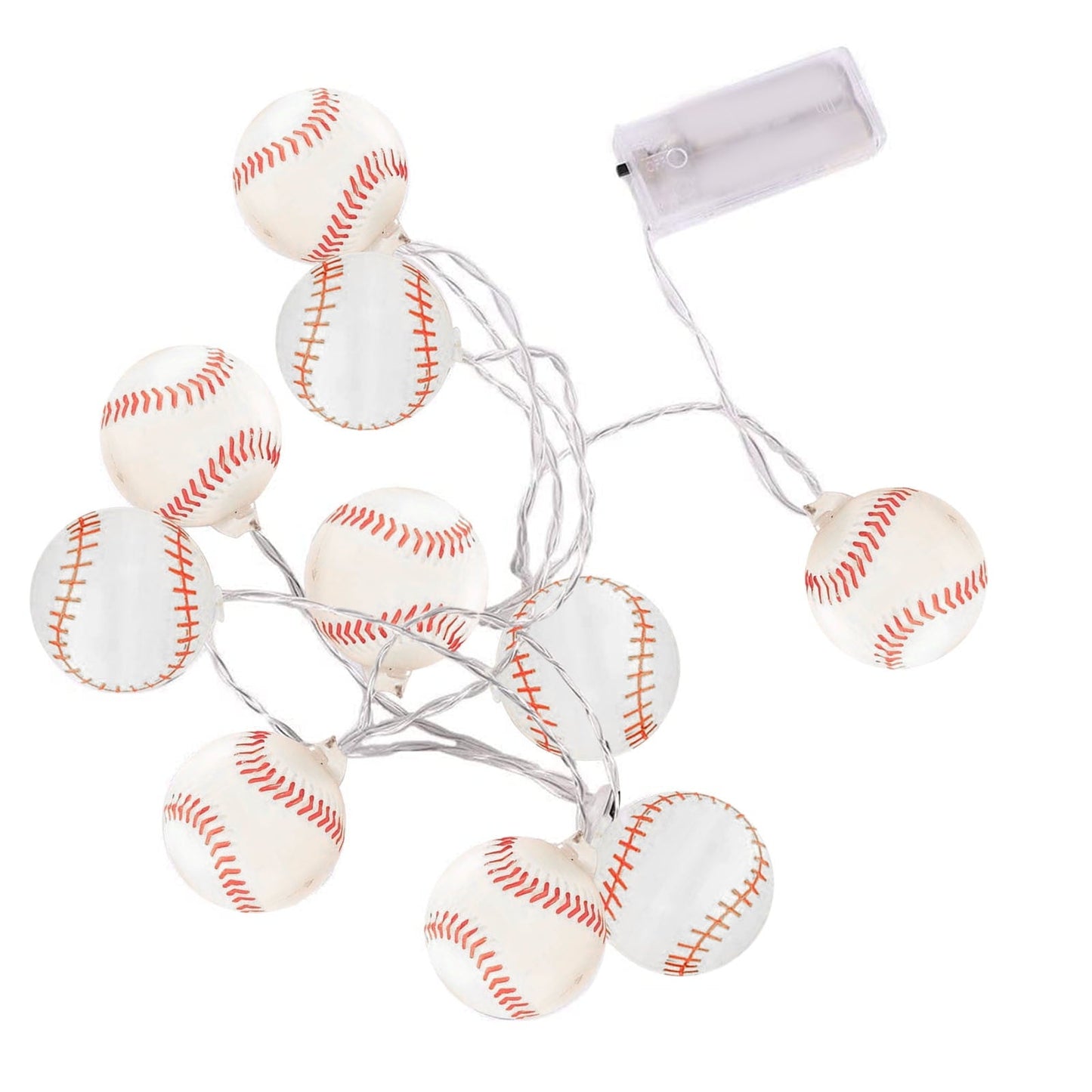 3/5/10M Baseball Basketball Light String Battery Powered 20 LEDs Indoor Decoration