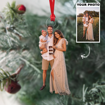 Pregnancy Announcement Customized Your Photo Ornament