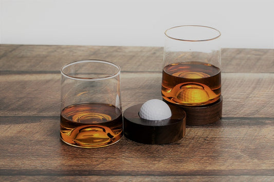 Golf Ball Coaster Glasses