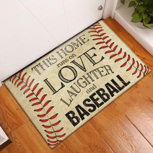 Custom Baseball House Doormat