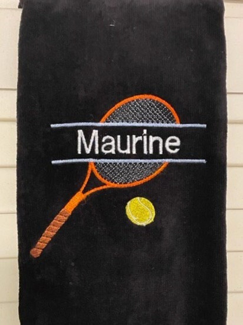 Tennis Towel personalized embroidered Tennis Gift Towel