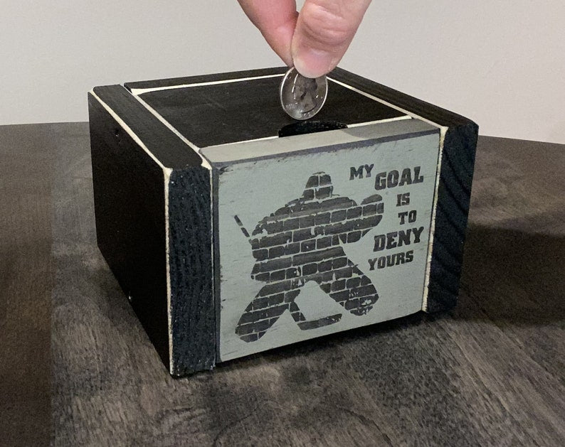 Hockey Bank,Broken Stick Fund Bank,Hockey Birthday Gift