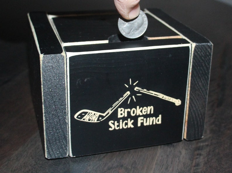 Hockey Bank,Broken Stick Fund Bank,Hockey Birthday Gift