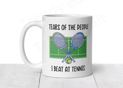 Tennis Mug, Gift for Tennis Player, Tennis Present