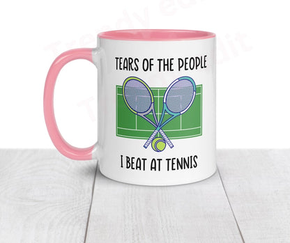 Tennis Mug, Gift for Tennis Player, Tennis Present