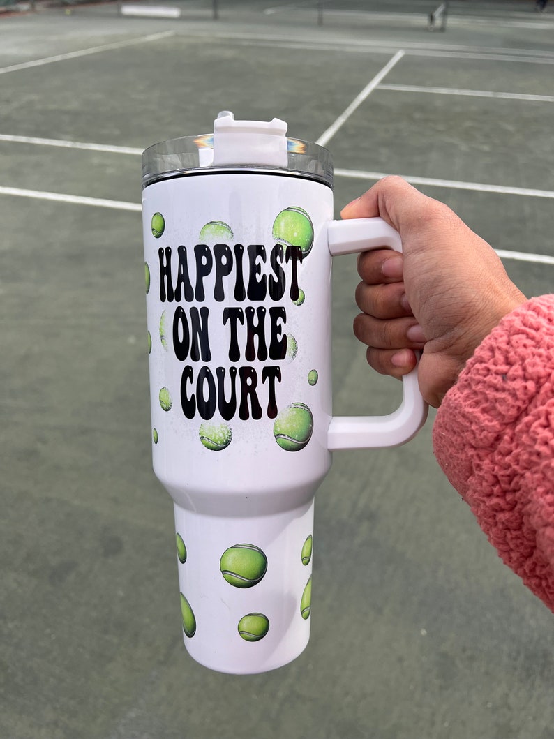 Tennis player tennis team 40 oz tumbler