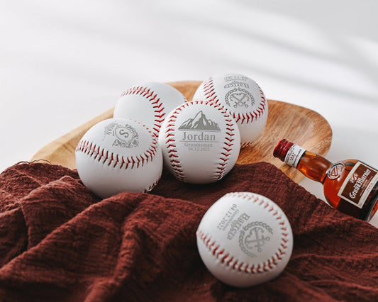 Personalized Baseballs, Team Balls,Personalized groomsmen gifts