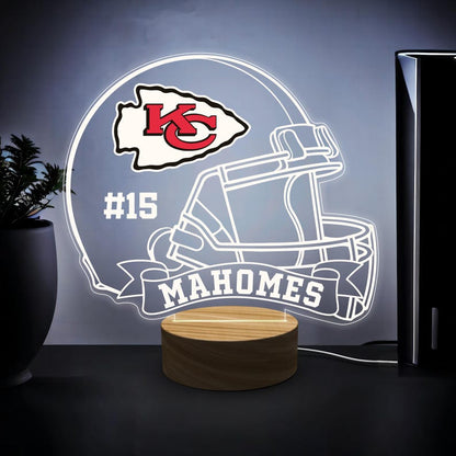 Personalized American Football Night Light - Custom LED Lamp for Players, Perfect Gift for Rugby  Fans, Unique Sports Decor