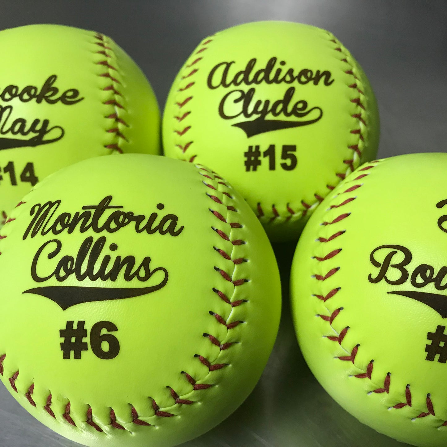 Personalized Softball, Team Awards, Coaches Gift, Birth Announcement, Softball Gift, Girls Softball