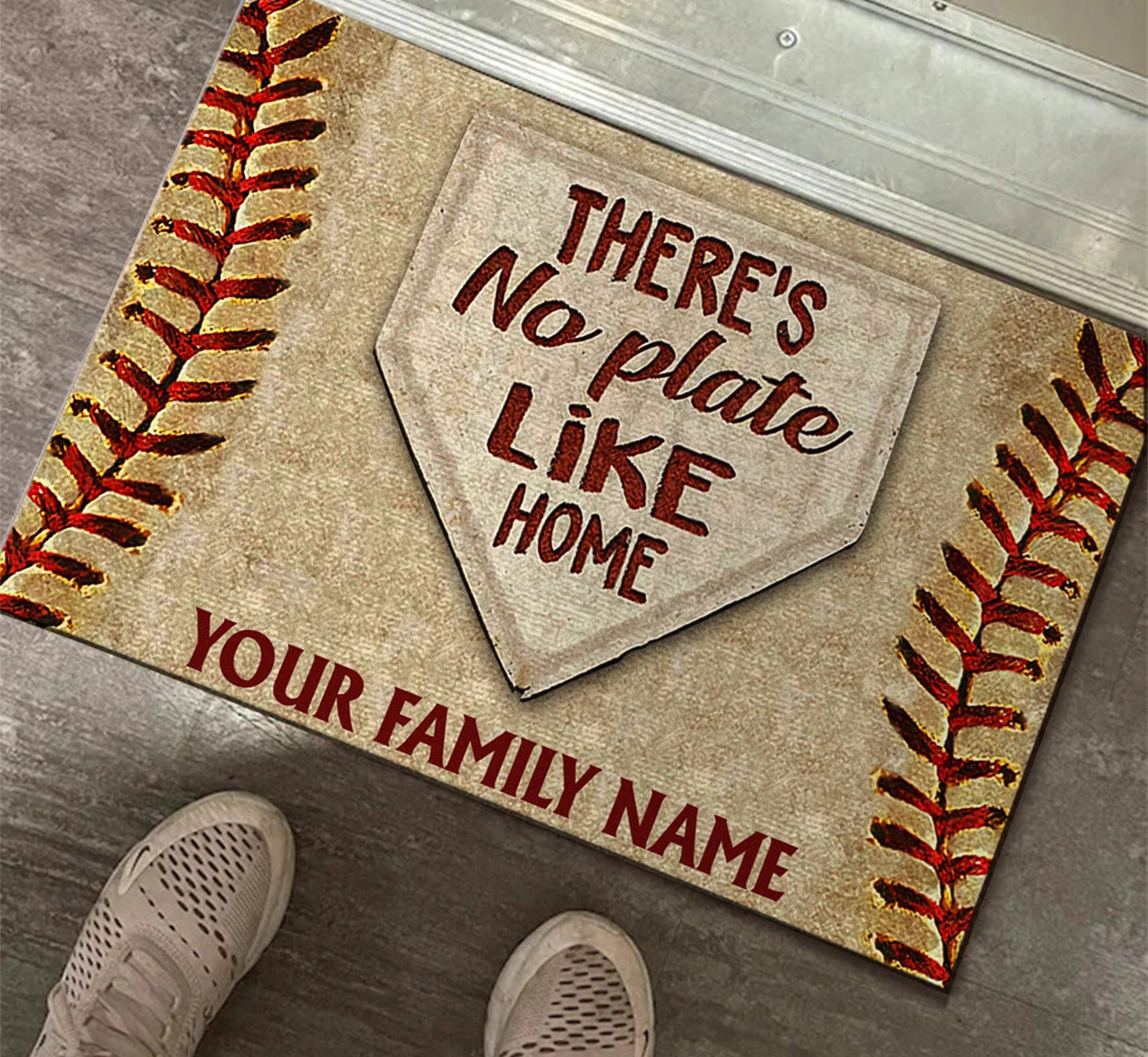 Baseball Doormat, Baseball Mat, Baseball Rug, Perfect Gift For Baseball Players, Home Decor