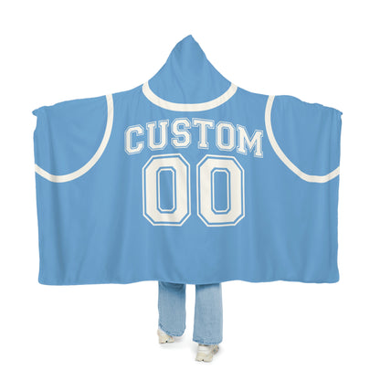 Basketball Jersey Custom Hooded Blanket,Custom Basketball Team Wearable Blanket,University Team Blanket, School Sports team Blanket, for her