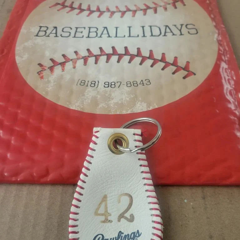 Personalized Hand Made Baseball Key Chain