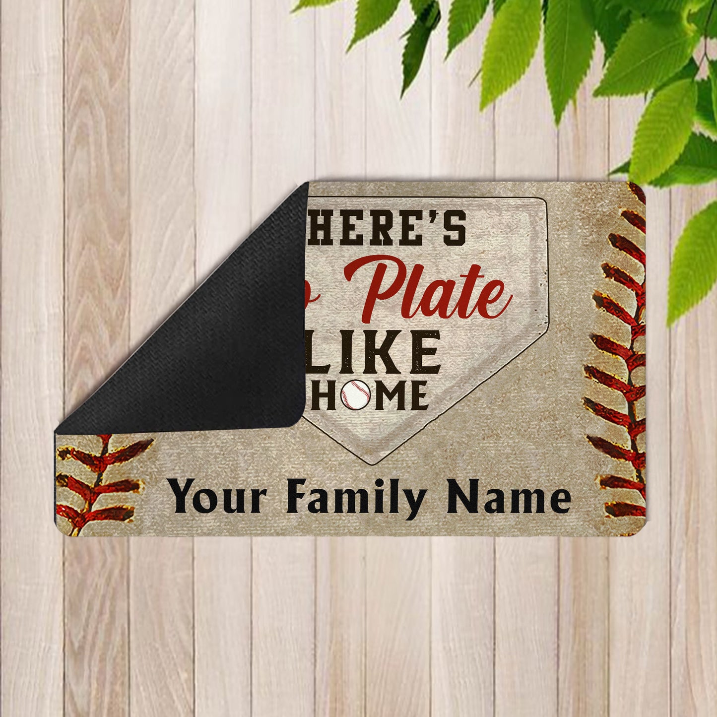 Baseball Doormat, Baseball Mat, Baseball Rug, Perfect Gift For Baseball Players Gifts