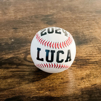 Custom Baseball with name and year - baseball gift