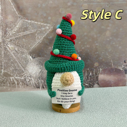 Crochet Positive Gnome / Emotional Support Plant, Christmas gift,Gifts of encouragement-Rebuilding the Gift of Faith