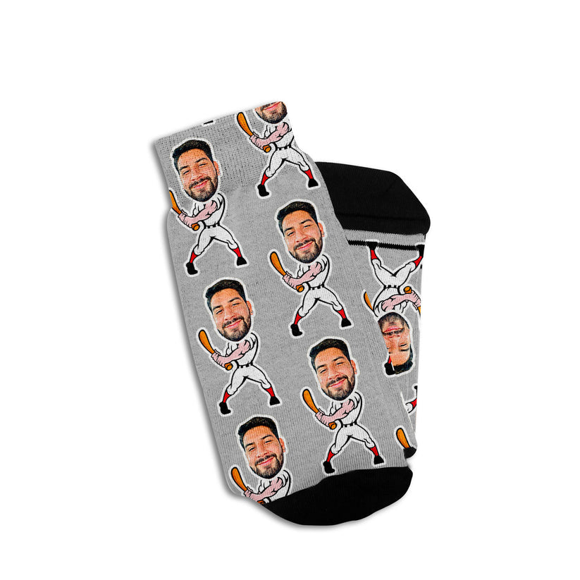 Baseball Gift Custom Face Socks