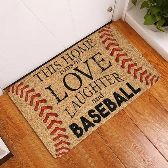 Custom Baseball House Doormat