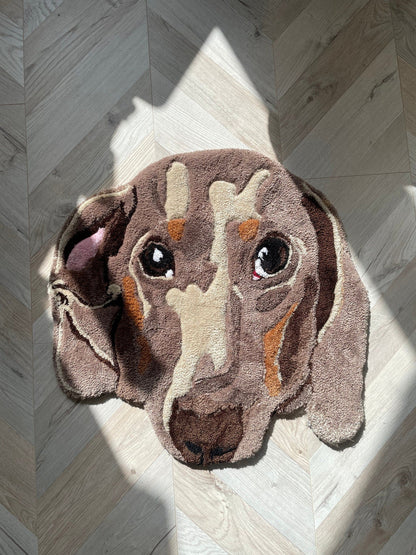 CUSTOM PET RUG - Tufted Rug - Personalised Pet Dog Portrait Rug !!! Home Decor