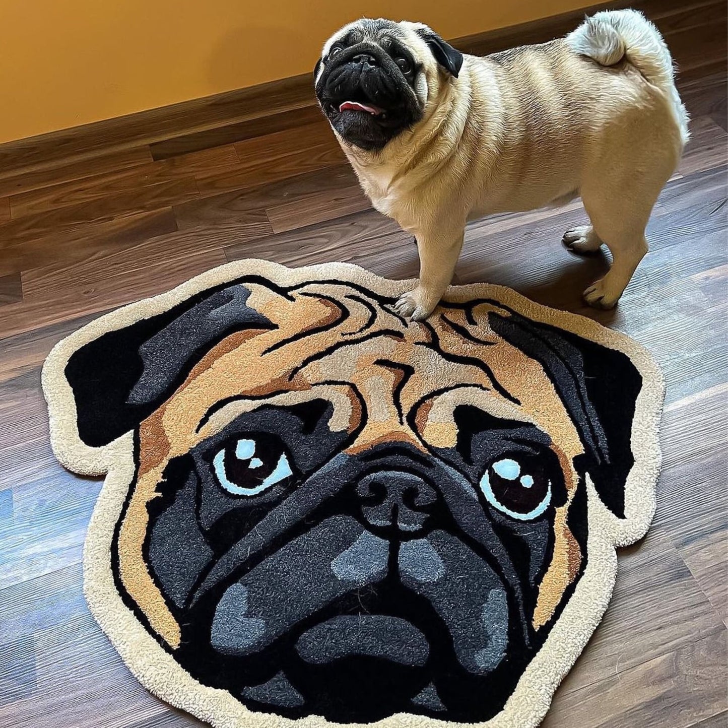 CUSTOM PET RUG - Tufted Rug - Personalised Pet Dog Portrait Rug !!! Home Decor