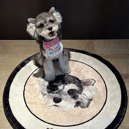 Custom Pet Portrait Decorative Rugs Personalized Pet Portrait Carpet